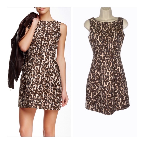 kate spade Dresses & Skirts - Kate Spade Leopard Print Sleeveless Sheath Dress